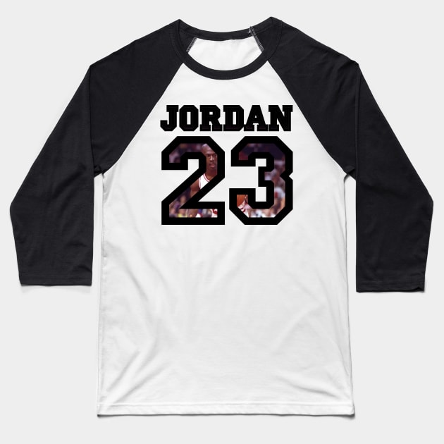 Michael William Jordan Baseball T-Shirt by juanc_marinn